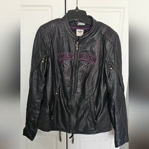 Harley-Davidson Black Leather Motorcycle Jacket